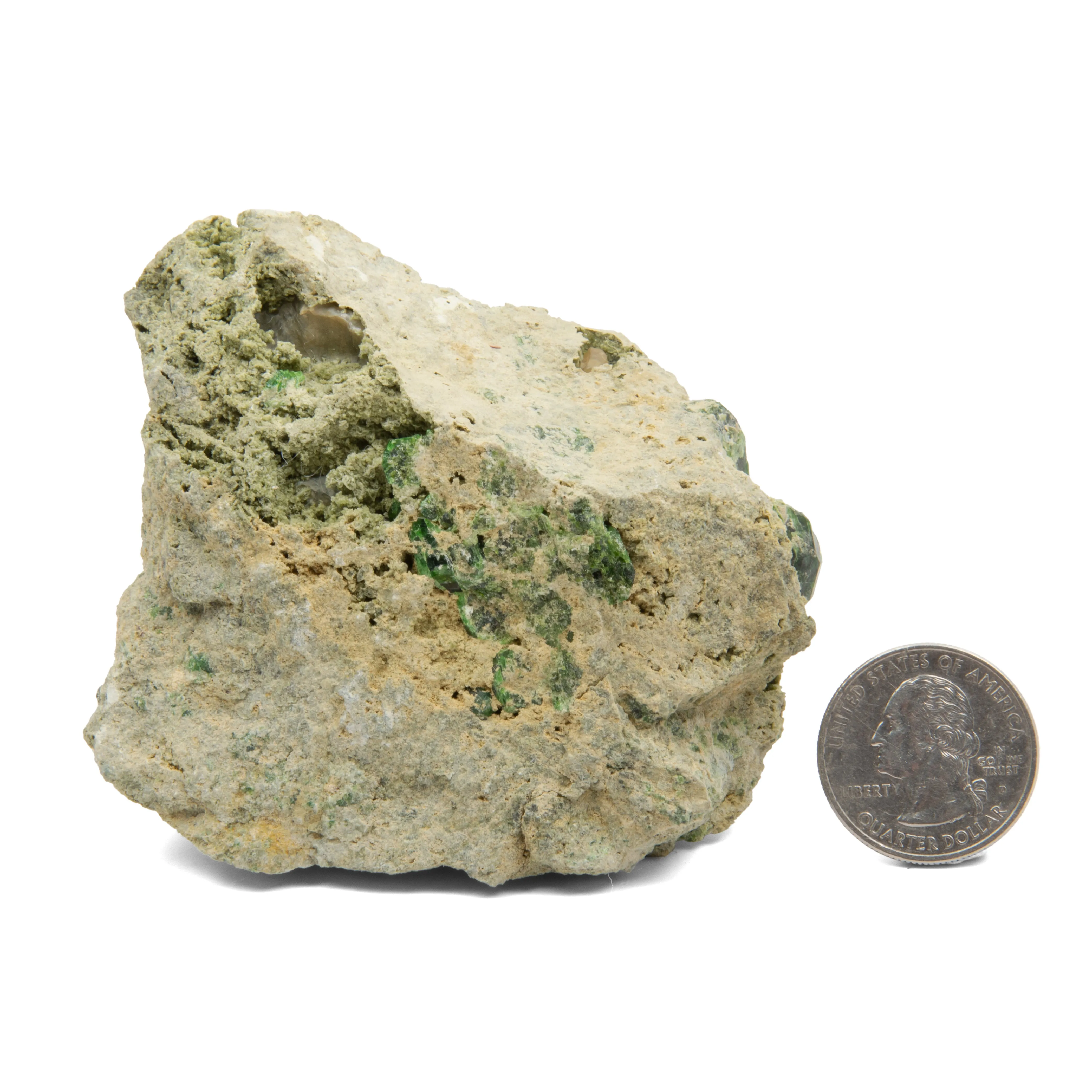 Green Demantoid Garnet  - Rough