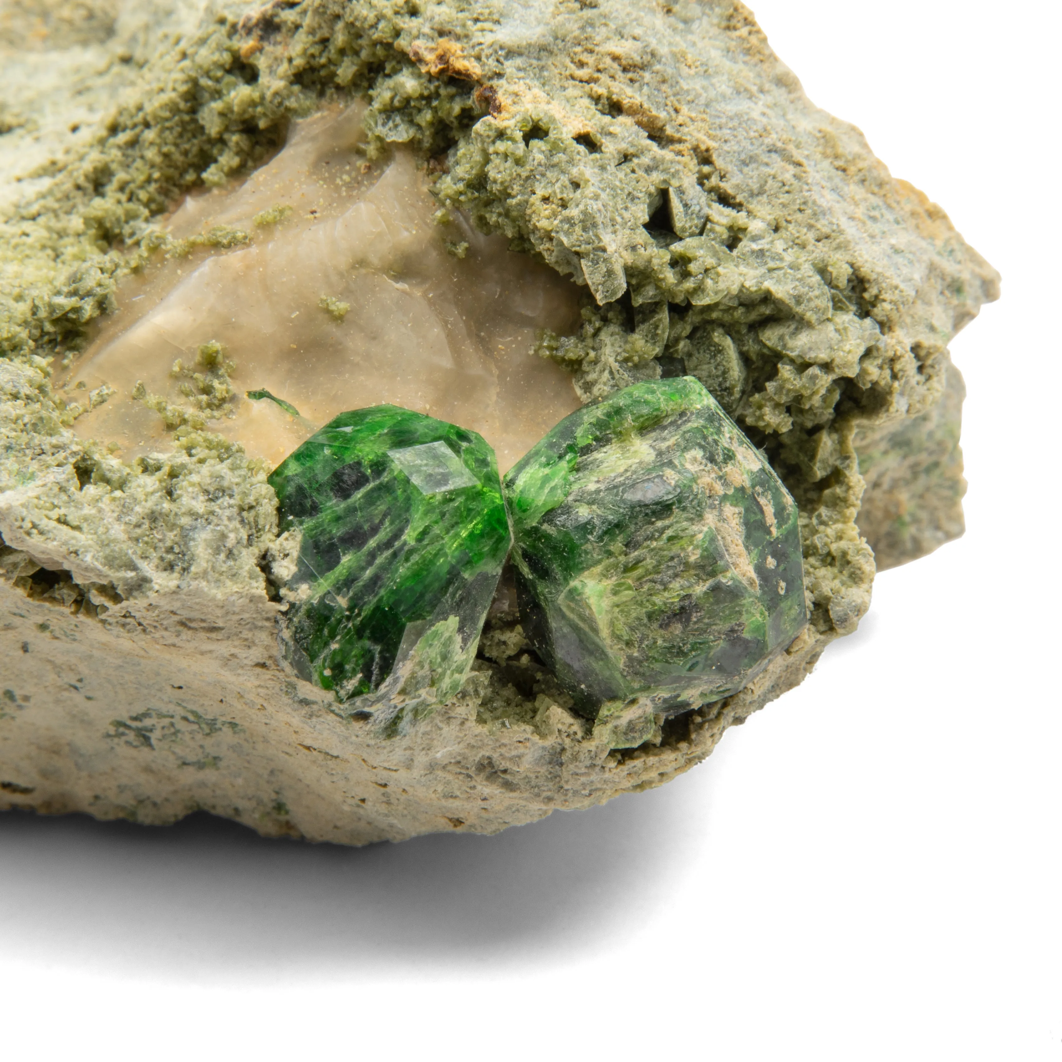 Green Demantoid Garnet  - Rough