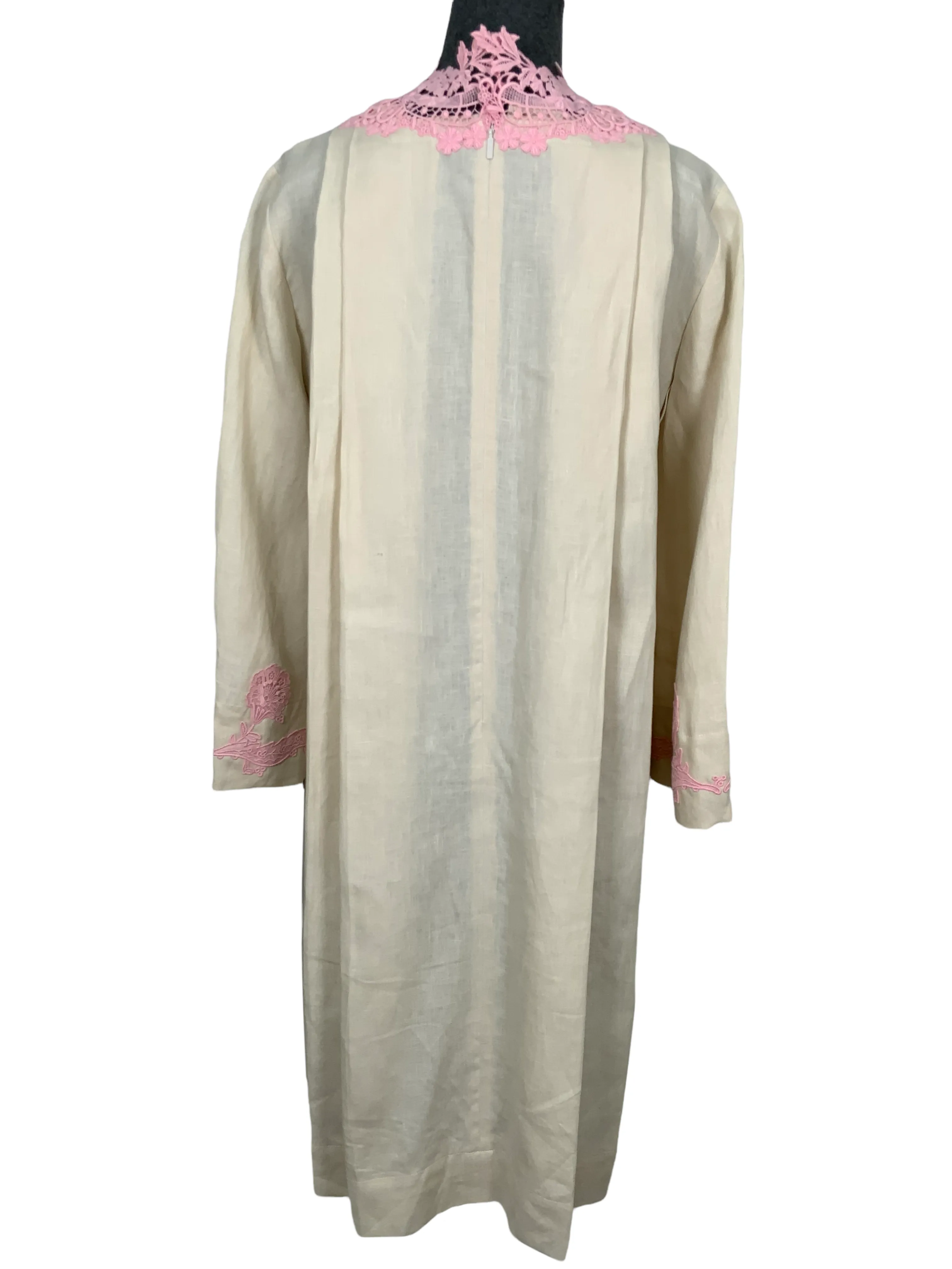 Gucci Linen and Lace Kaftan Dress Size S