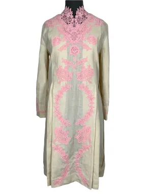 Gucci Linen and Lace Kaftan Dress Size S