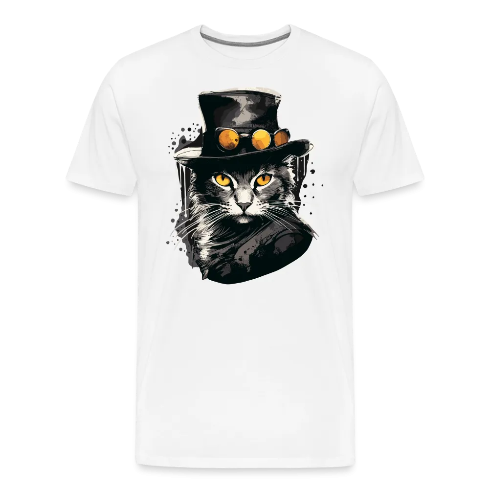 Herren T-Shirt mit Katzenmotiv "Bayou Cat"