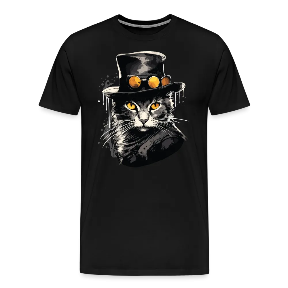 Herren T-Shirt mit Katzenmotiv "Bayou Cat"