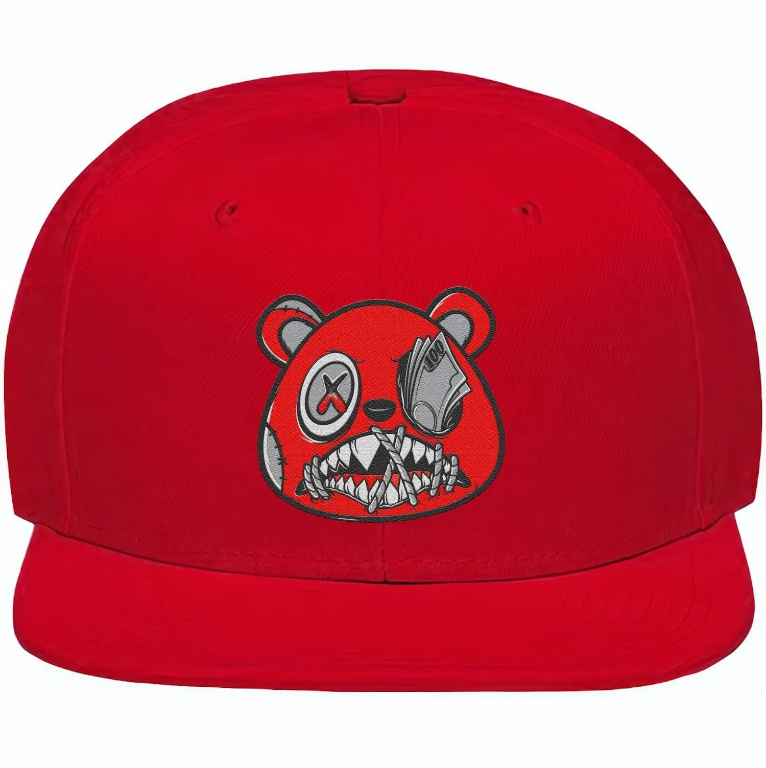 Jordan 4 Red Cement 4s Snapback Hat to Match - RED MONEY TALKS BAWS