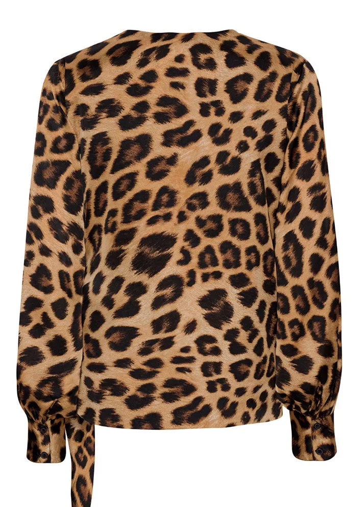 Karmamia Ines Blouse - Sl-om-bluse - Leopard