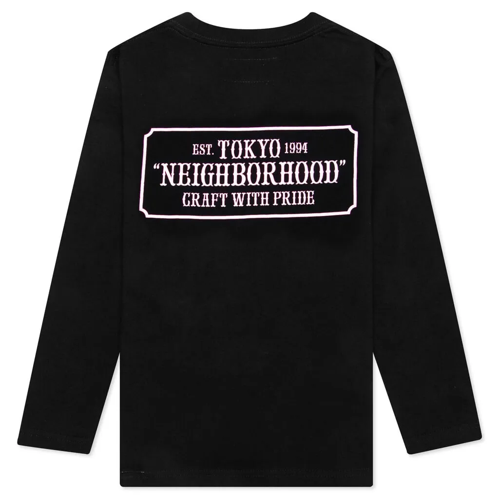 Kid's OT-1 / C-Tee L/S - Black