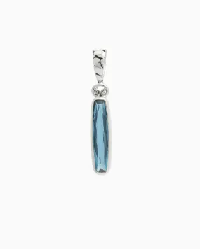 Longboard Stone Pendant - London Blue Topaz