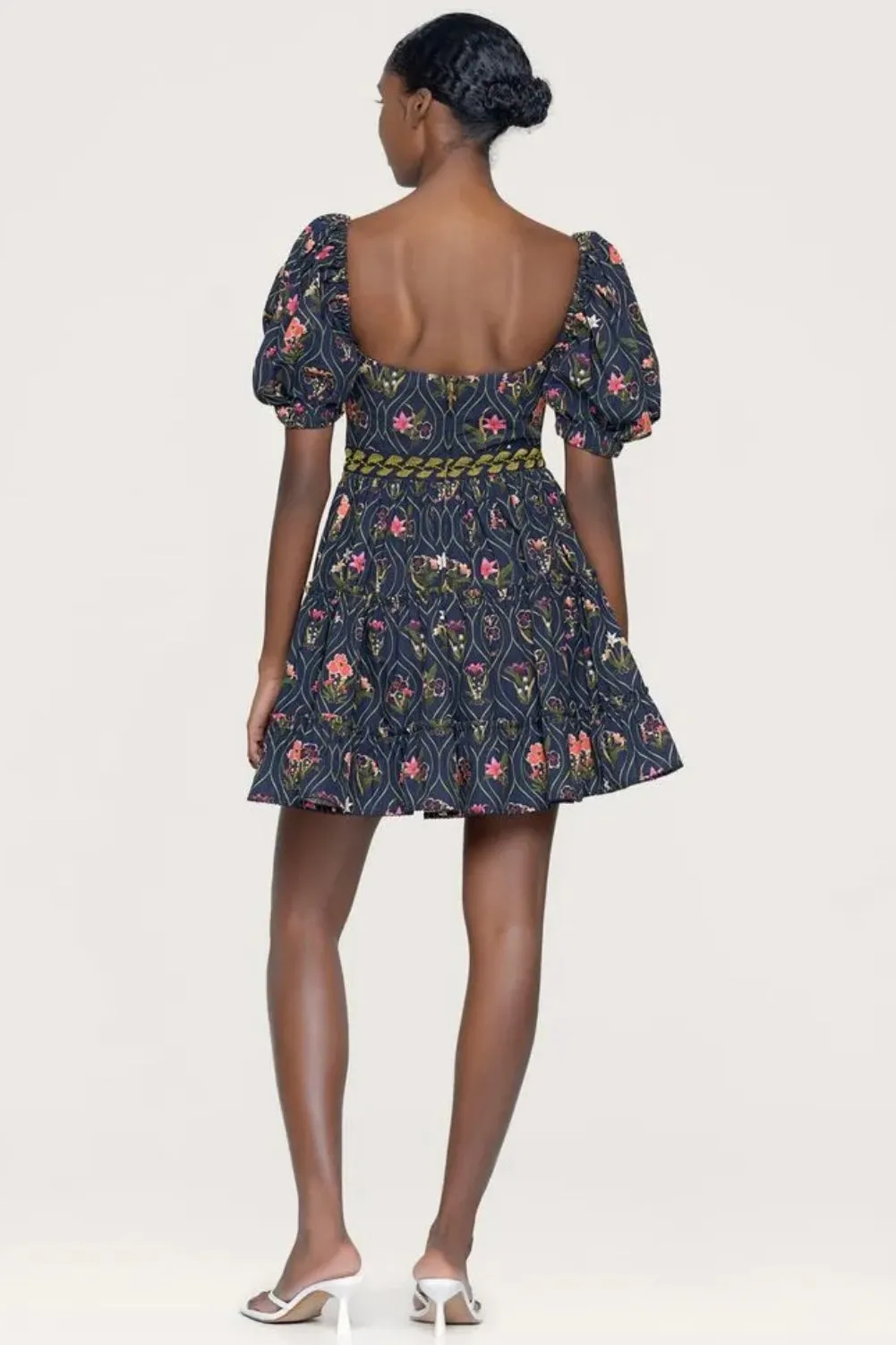 MANZANILLA PACIFICO EMBROIDERED MINI DRESS