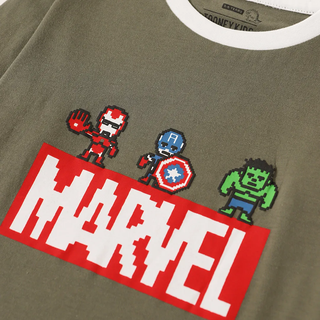 Marvel Double Layer Sleeves T-shirt