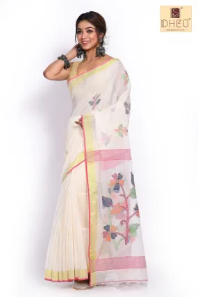 Matka Muslin saree