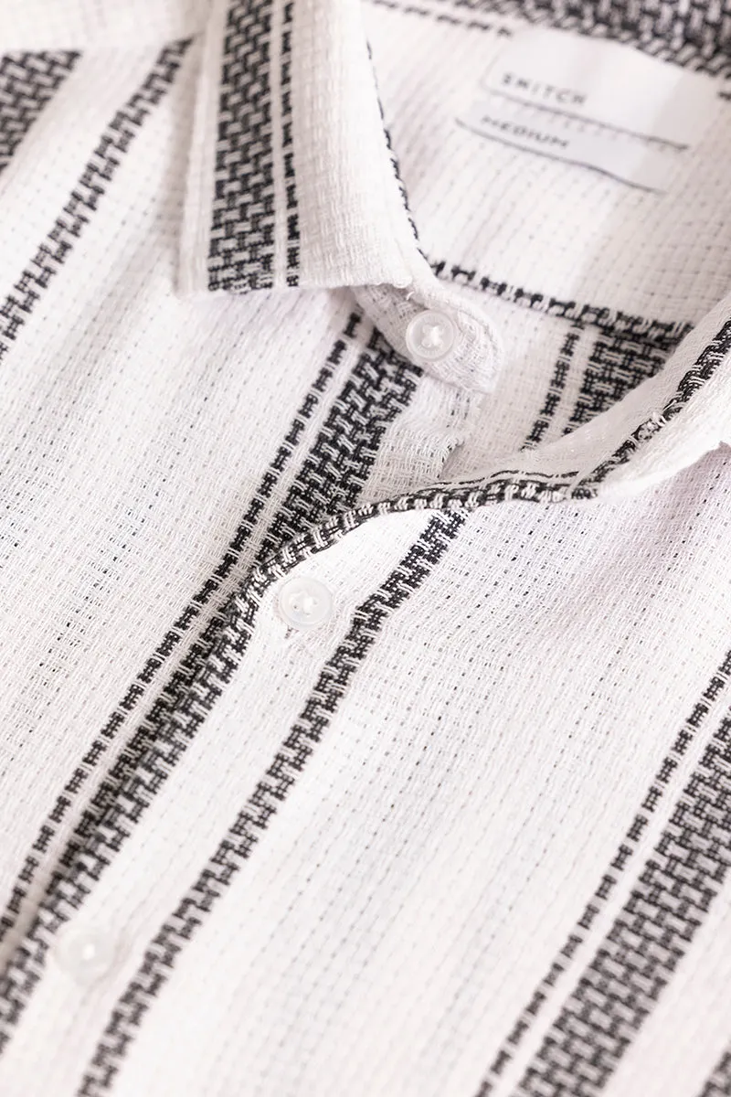 Modish Stripe White Shirt