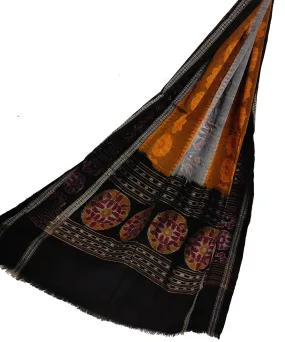 Multicolor handwoven cotton sambalpuri dupatta