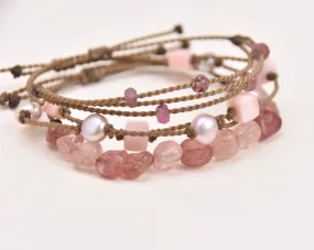 On Wednesdays We Wear Pink - Bracelet Stack (15% off)