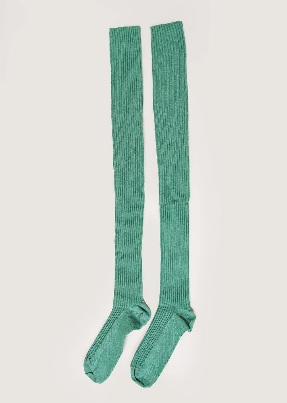 Pim Green Overknee Socks