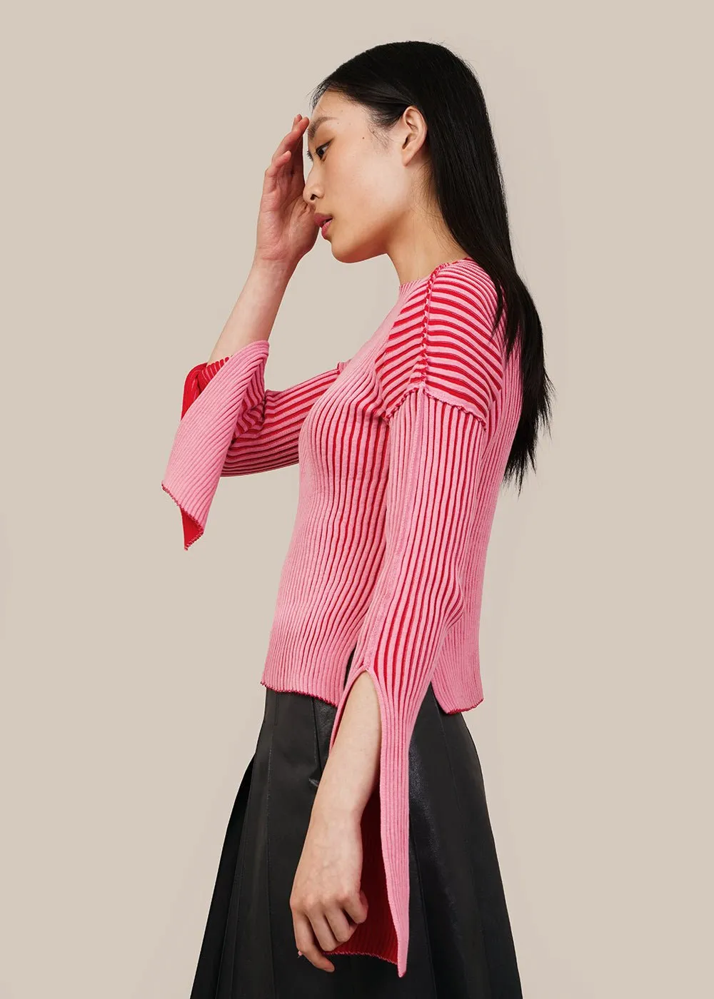 Pink/Red Bicolour Reversible Shirt