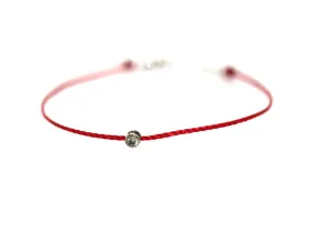 Red Cording Diamond Bracelet