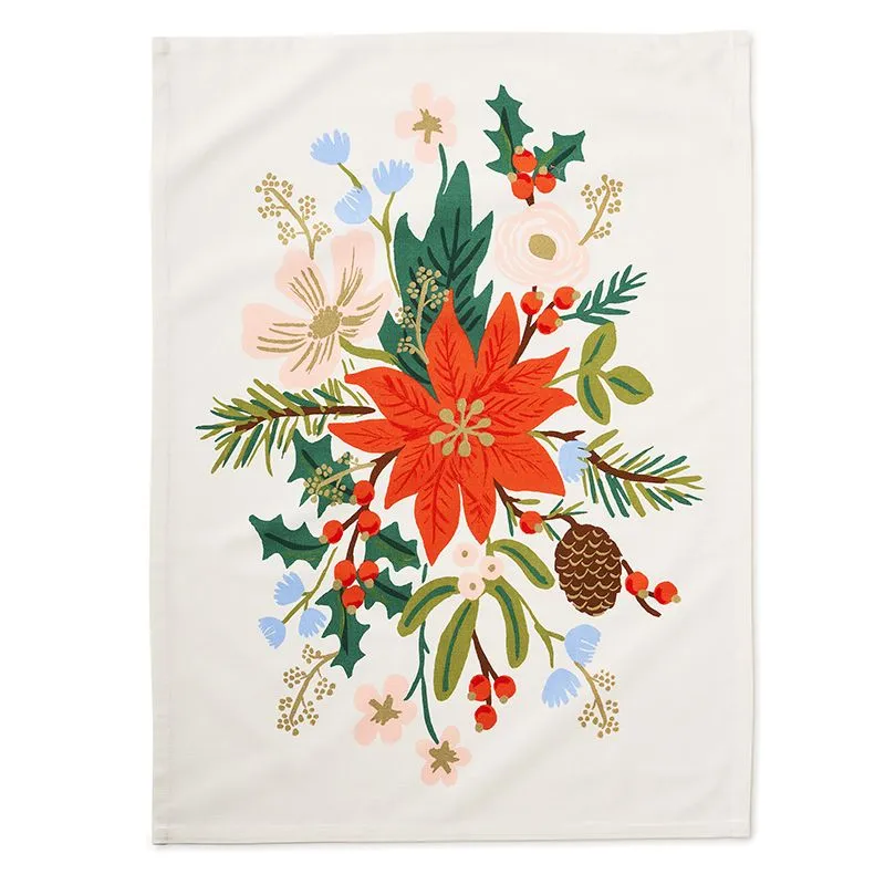 RIFLE PAPER CO. | Holiday Bouquet Tea Towel