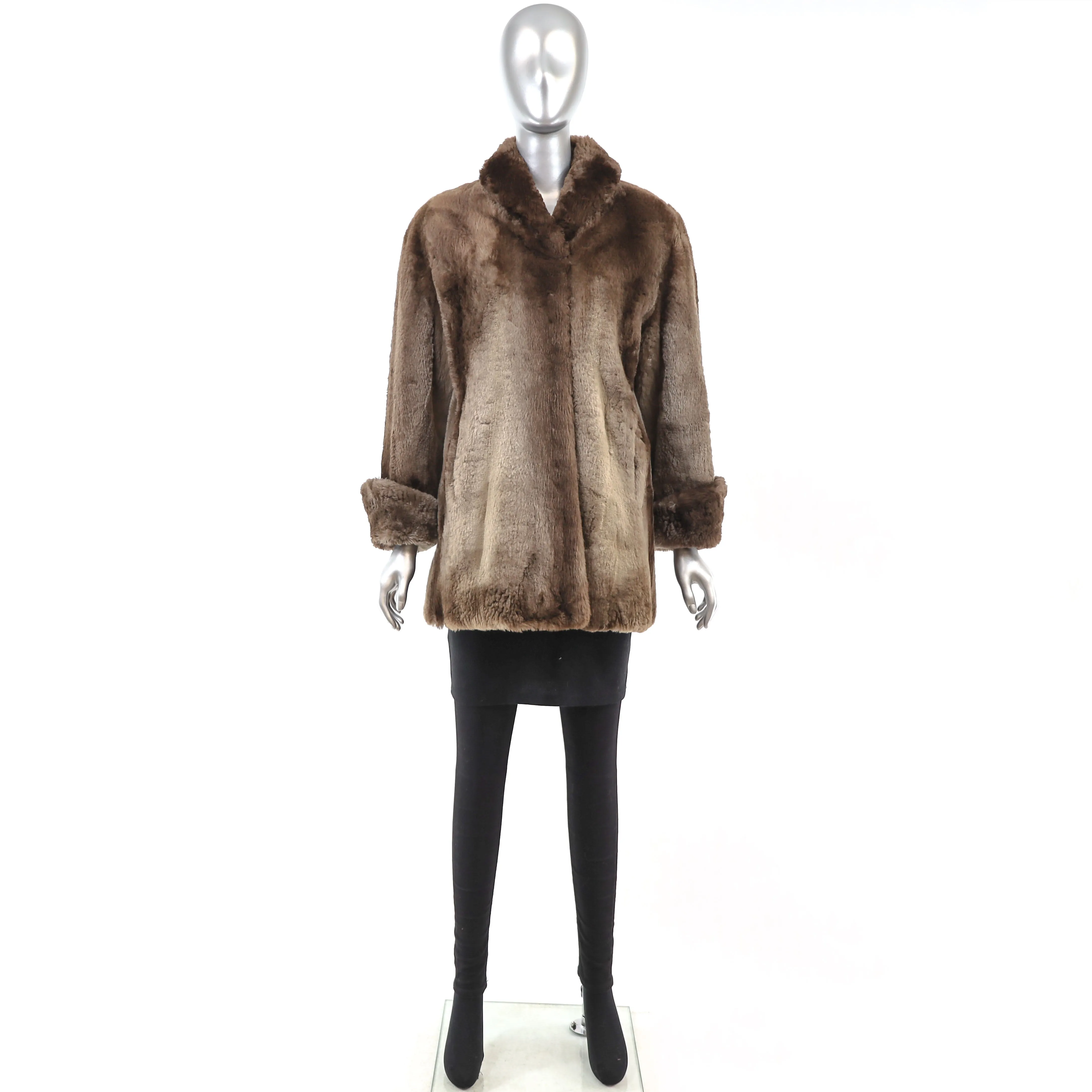 Sheared Beaver Jacket- Size M-L