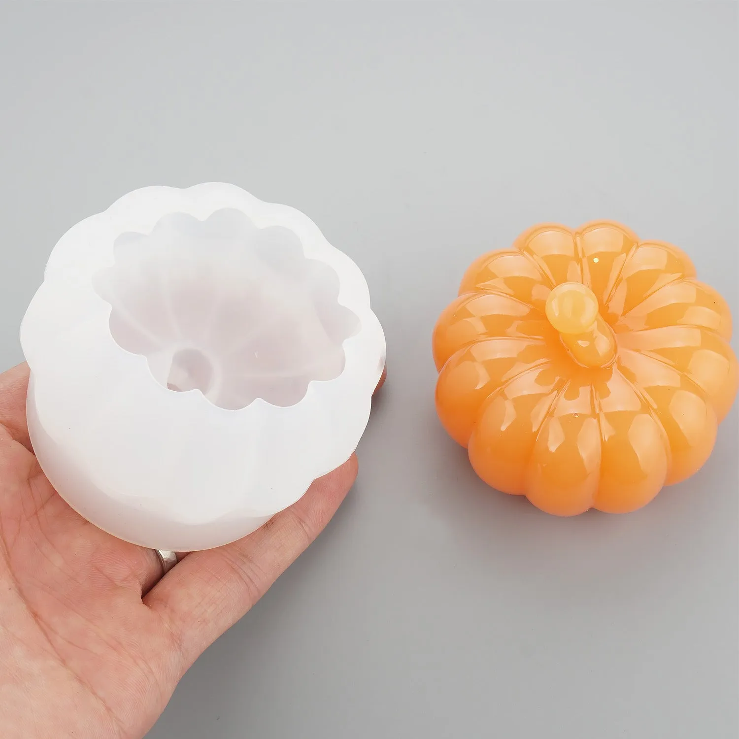 small 3D Pumpkin silicone mold for candy,chocolate, soap,halloween molds,halloween ghost molds