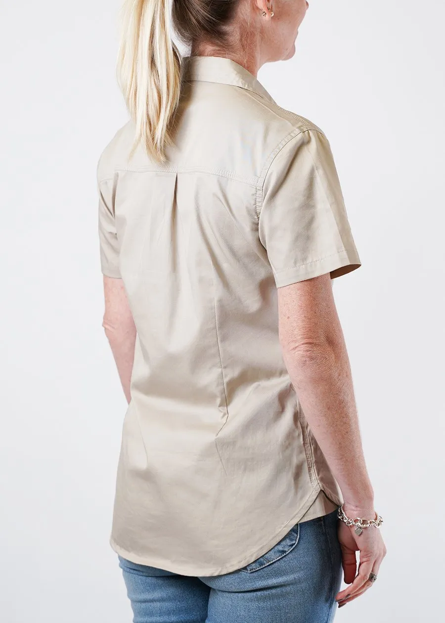 Women's short sleeve tradie shirt